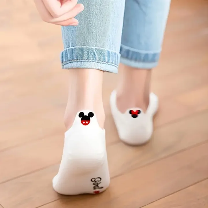 Juego de Calcetines Mickey y Minnie Mouse