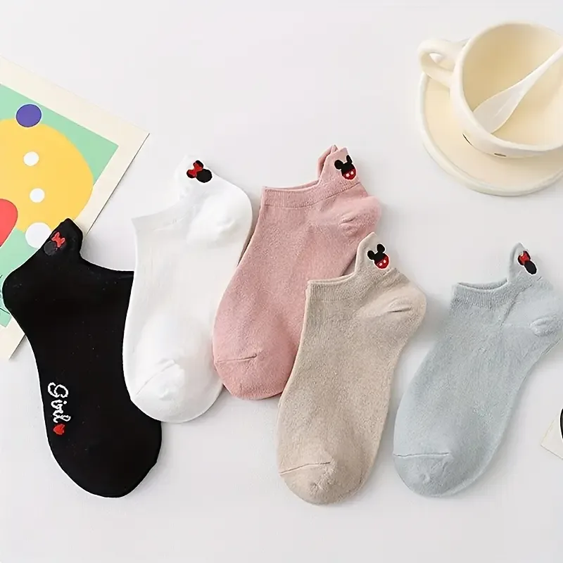Juego de Calcetines Mickey y Minnie Mouse