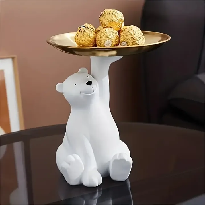 Soporte para joyas o bombones de Oso Polar