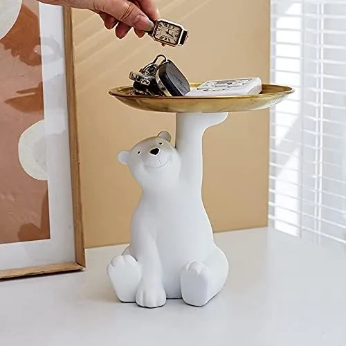 Soporte para joyas o bombones de Oso Polar