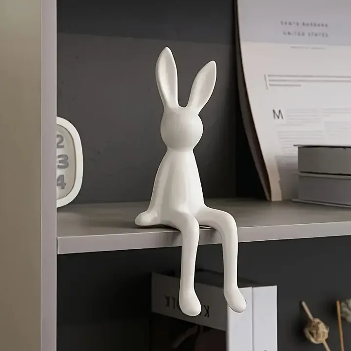 Escultura de conejo para repisa