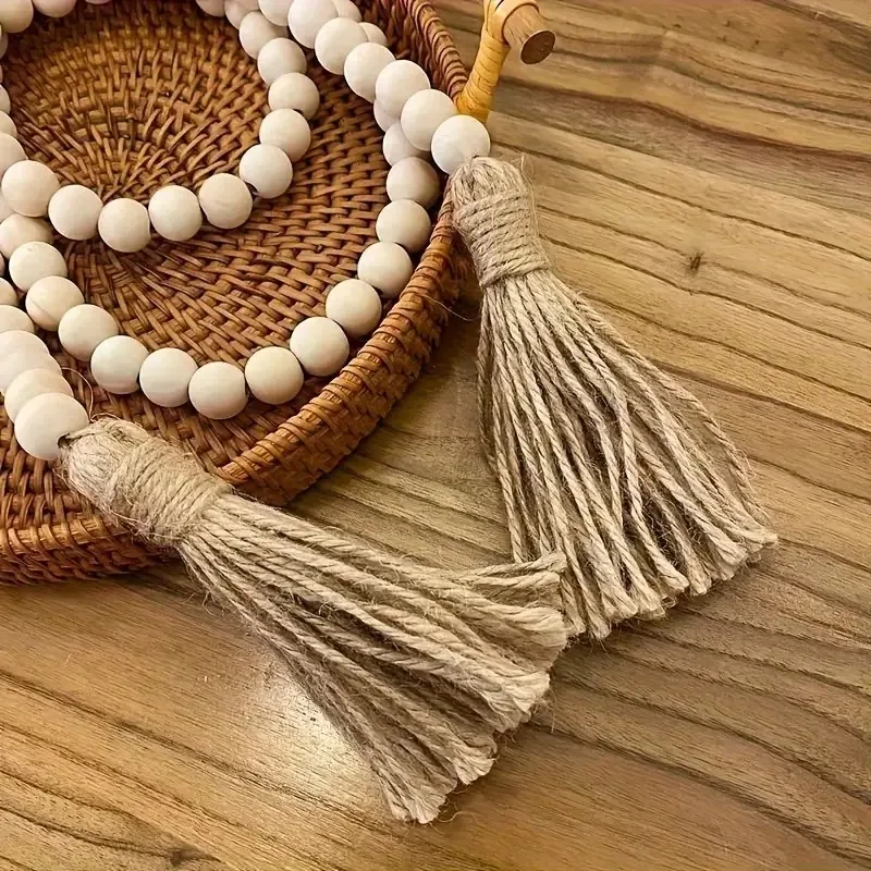 Guirnalda rústica con borlas