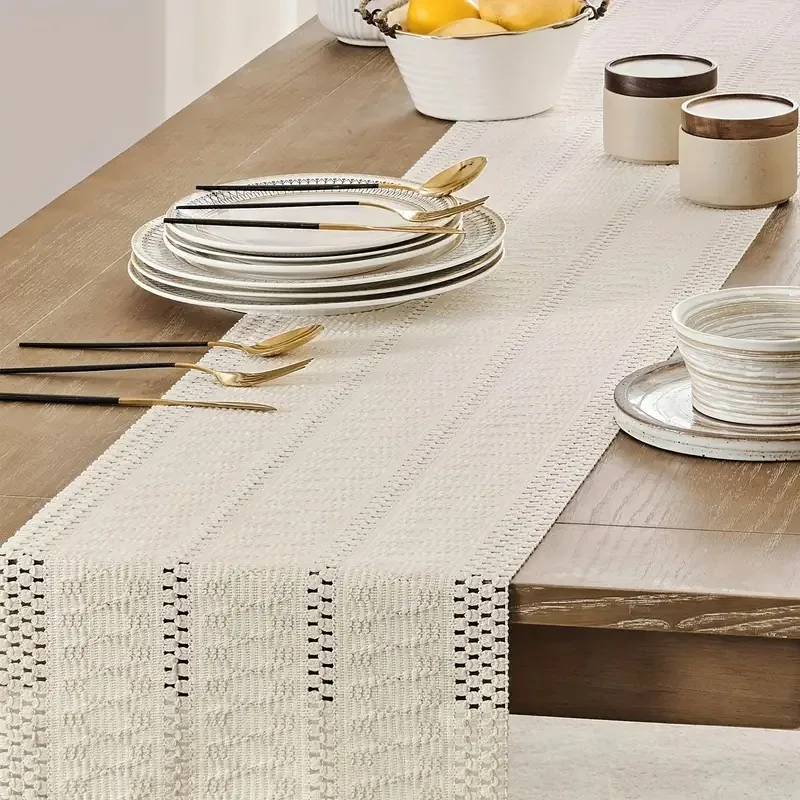 Camino de mesa estilo macramé A