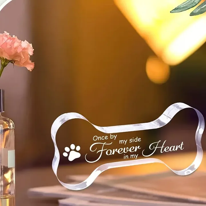Placa conmemorativa de hueso