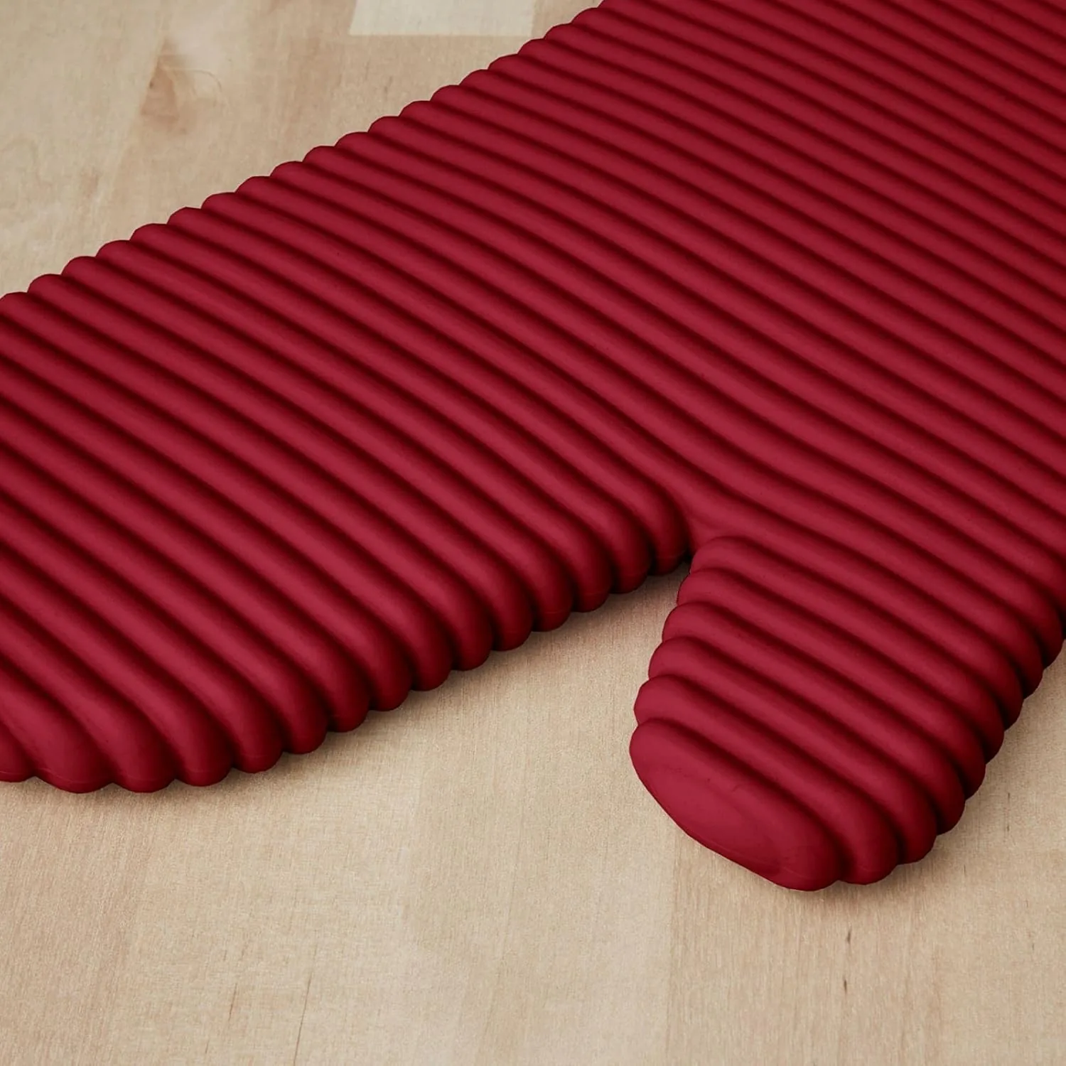 KitchenAid - Juego de guantes de horno de silicona suave acanalada, color pimentón ahumado, 2 unidades